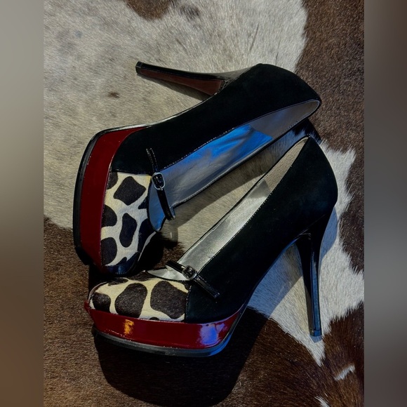 Guess Calf Hair Heels - Picture 1 of 6